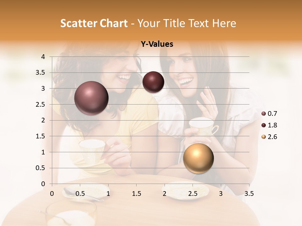 Horizontal Cake People PowerPoint Template