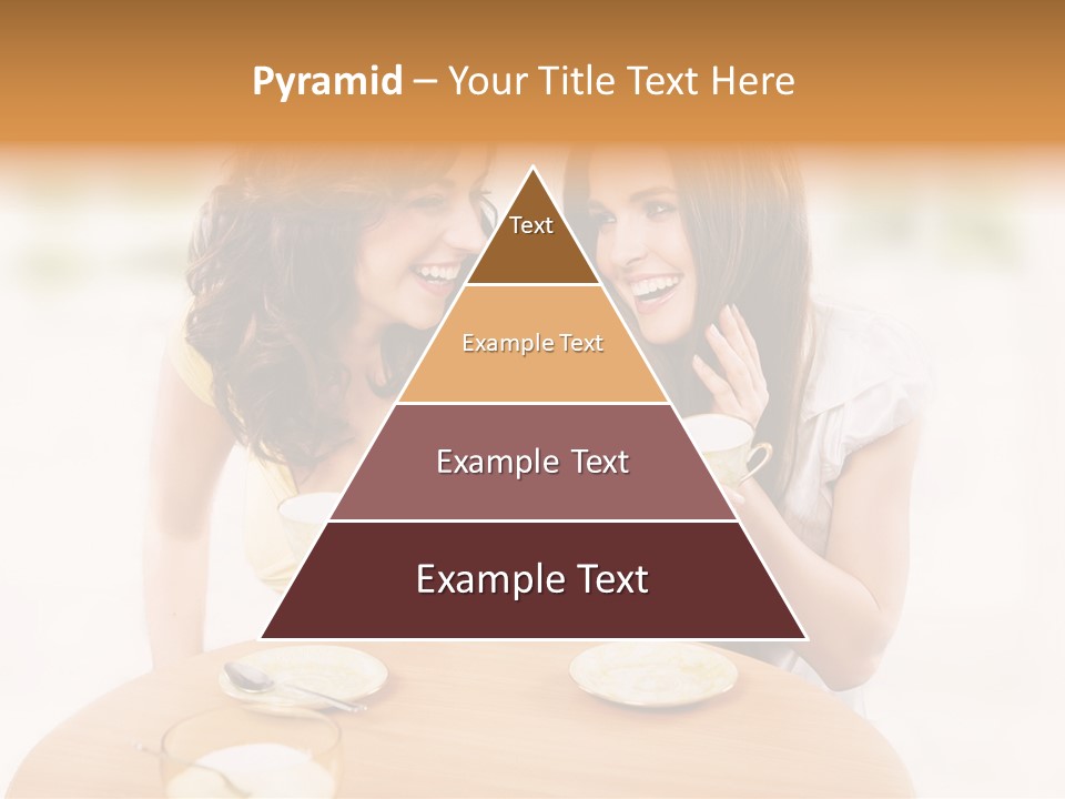 Horizontal Cake People PowerPoint Template