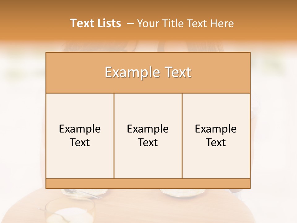 Horizontal Cake People PowerPoint Template
