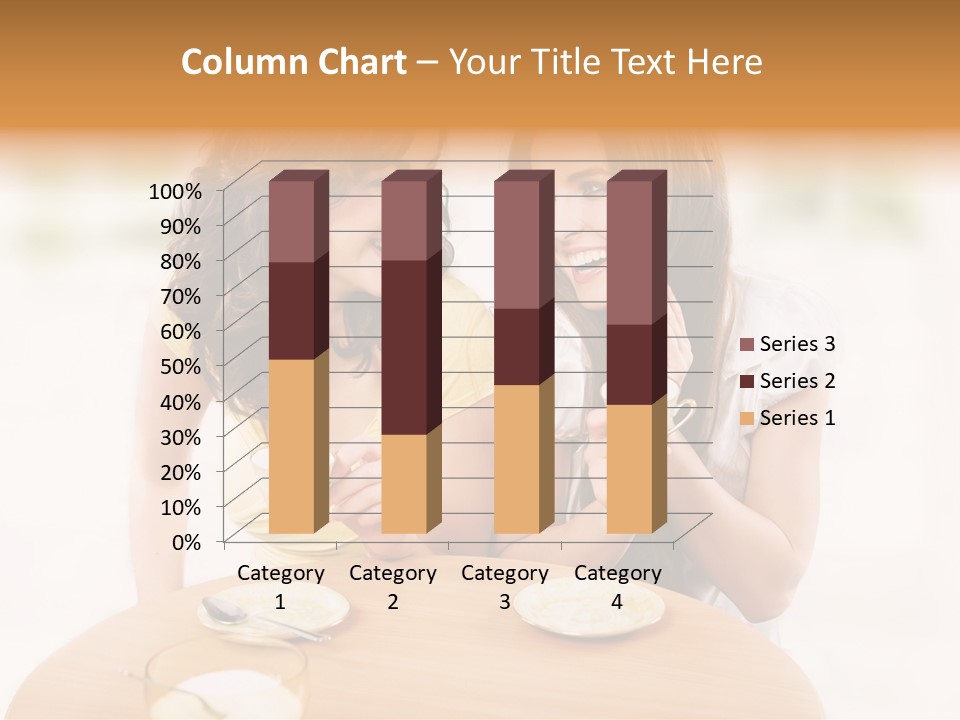 Horizontal Cake People PowerPoint Template