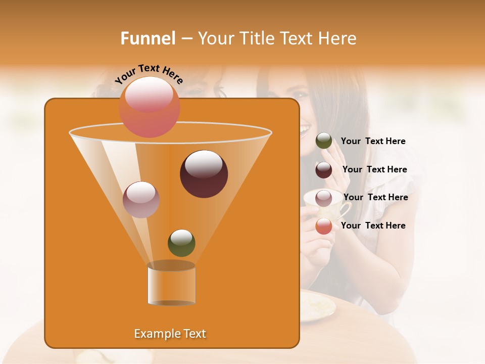 Horizontal Cake People PowerPoint Template