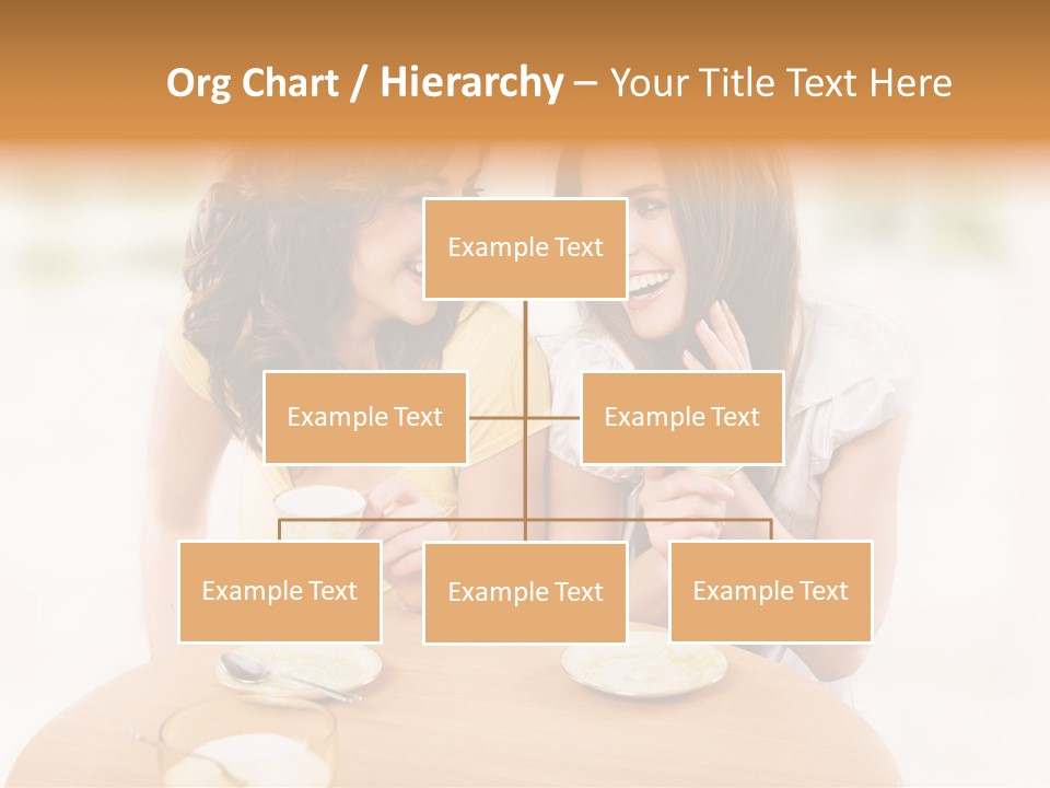 Horizontal Cake People PowerPoint Template