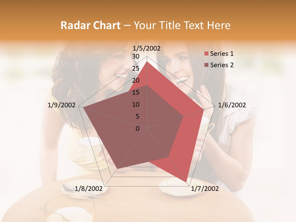 Horizontal Cake People PowerPoint Template