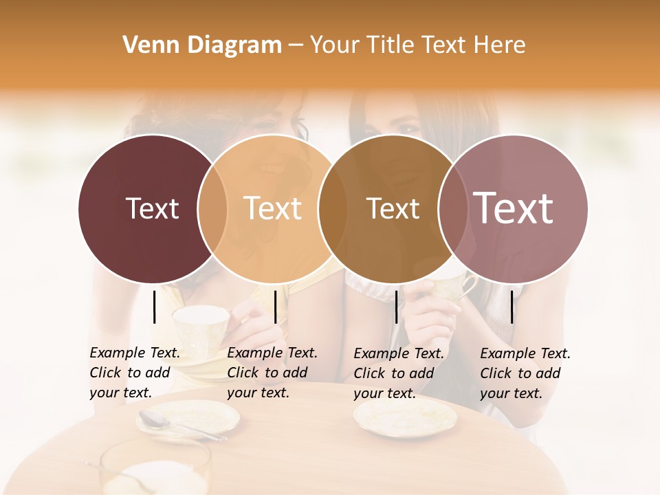Horizontal Cake People PowerPoint Template
