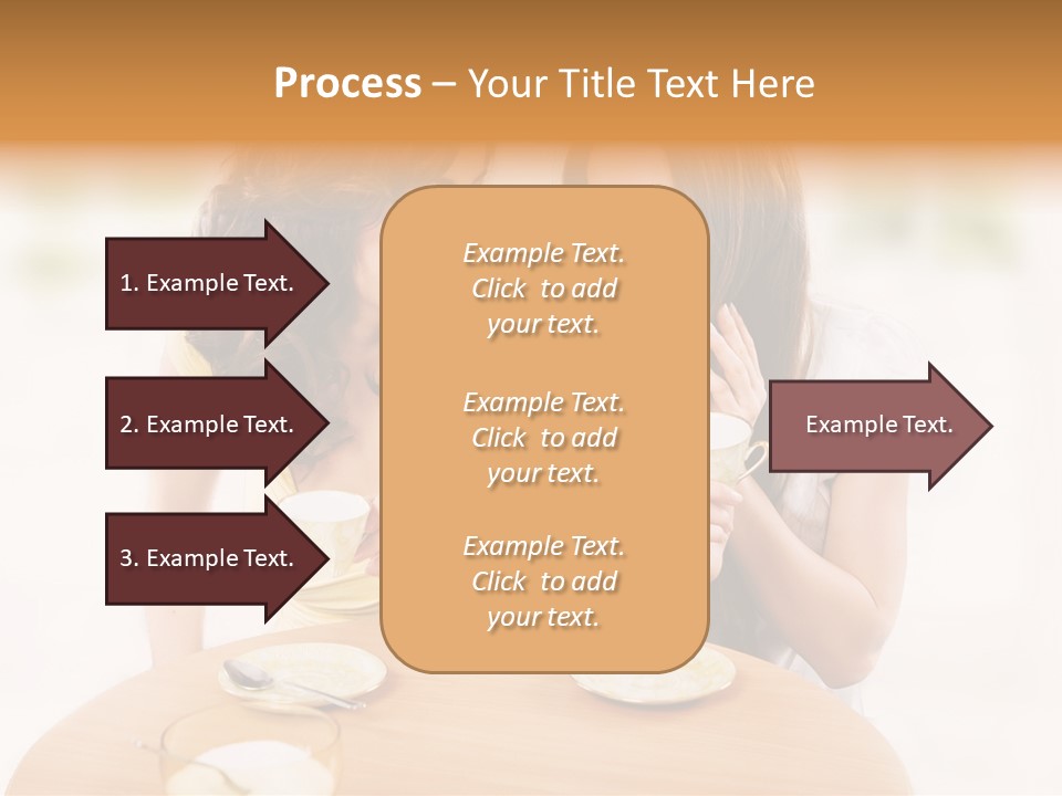 Horizontal Cake People PowerPoint Template