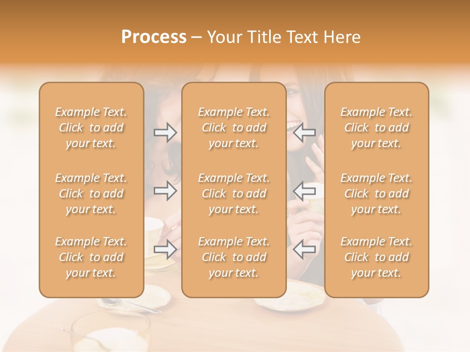 Horizontal Cake People PowerPoint Template