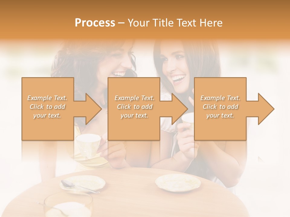 Horizontal Cake People PowerPoint Template