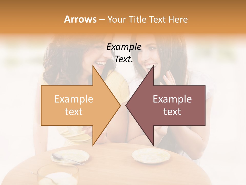 Horizontal Cake People PowerPoint Template