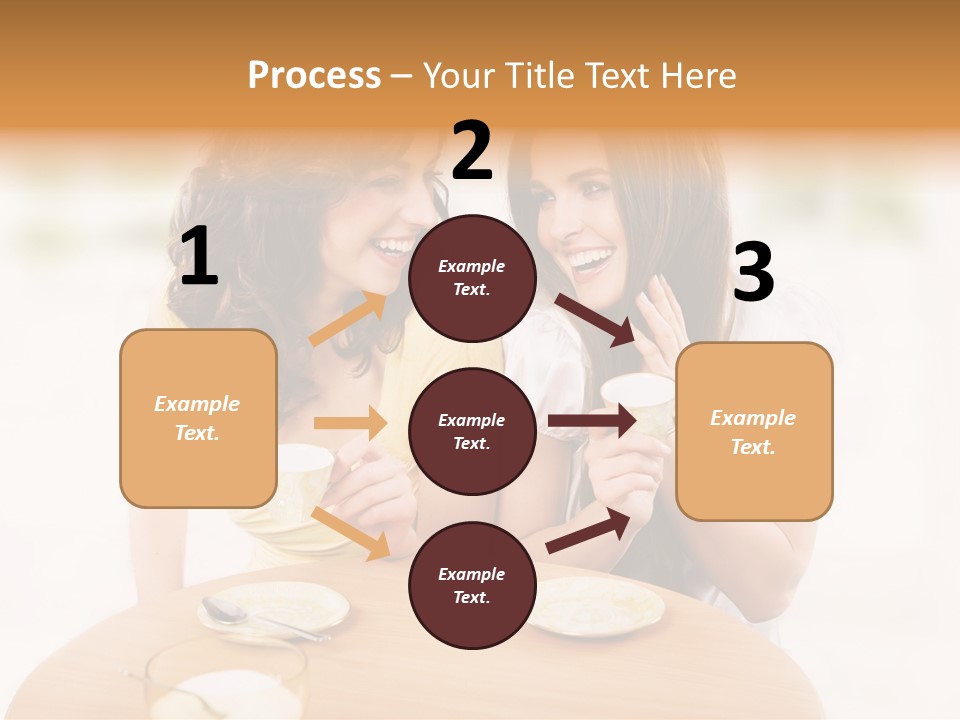 Horizontal Cake People PowerPoint Template