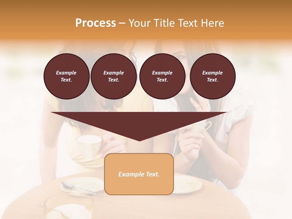 Horizontal Cake People PowerPoint Template