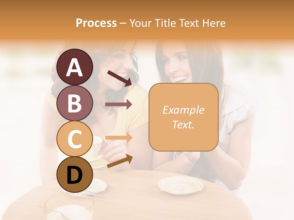 Horizontal Cake People PowerPoint Template