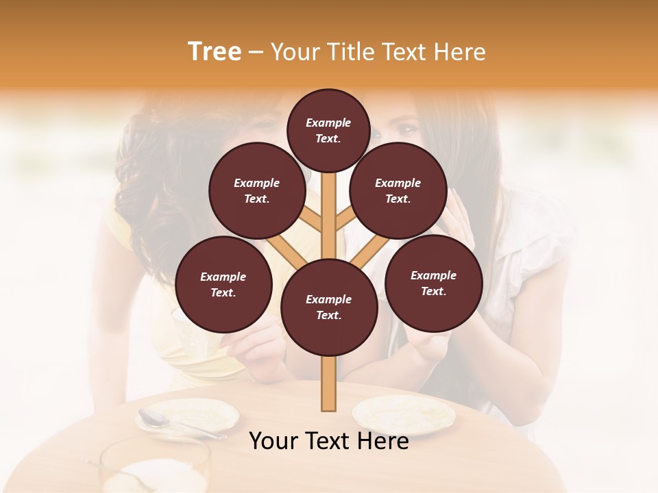 Horizontal Cake People PowerPoint Template