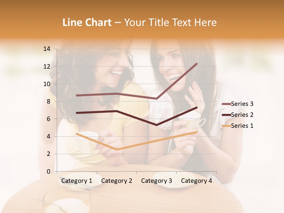 Horizontal Cake People PowerPoint Template