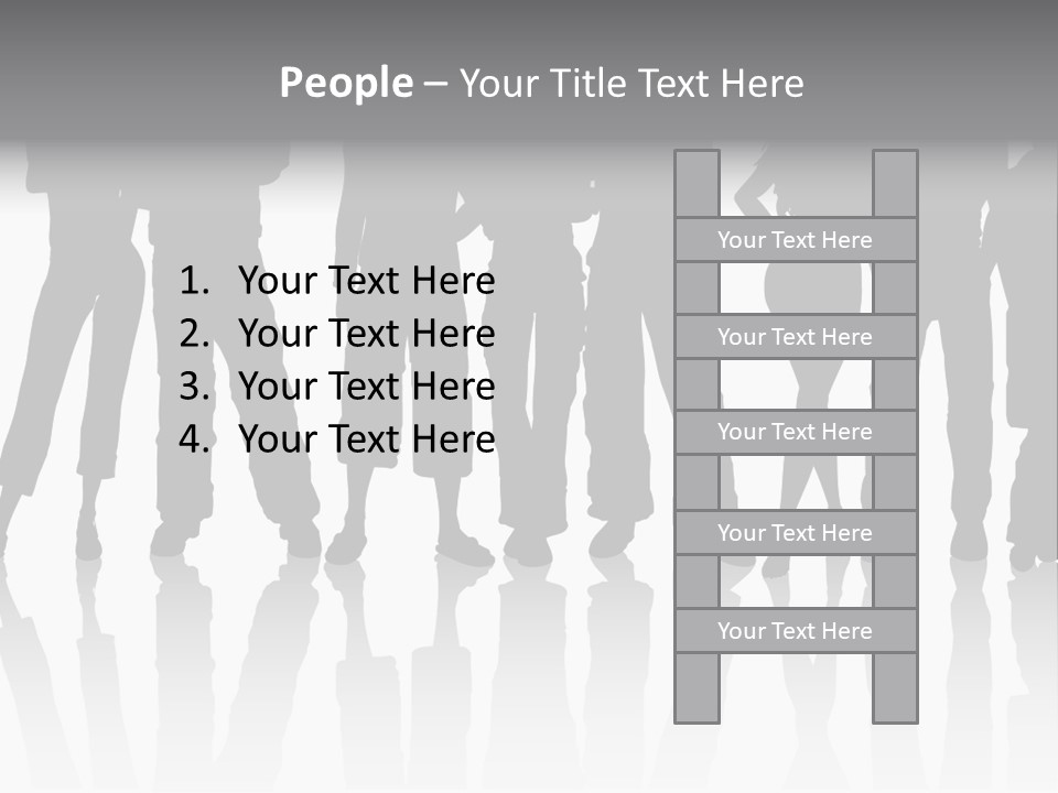 Boy People Pose PowerPoint Template