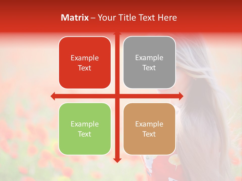 A Woman Standing In A Field Of Flowers PowerPoint Template