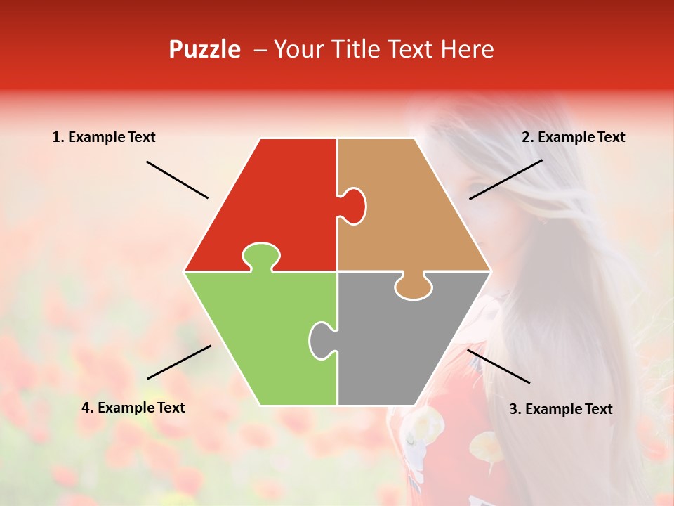 A Woman Standing In A Field Of Flowers PowerPoint Template