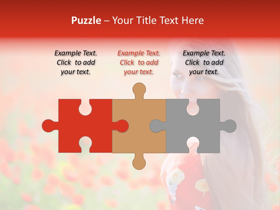 A Woman Standing In A Field Of Flowers PowerPoint Template