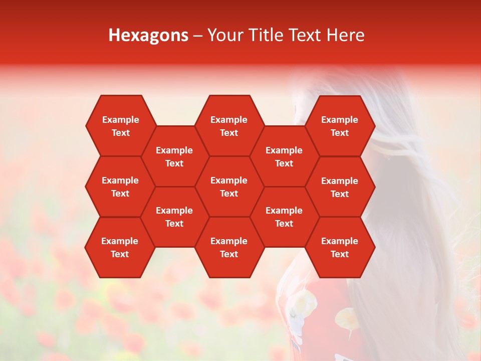 A Woman Standing In A Field Of Flowers PowerPoint Template