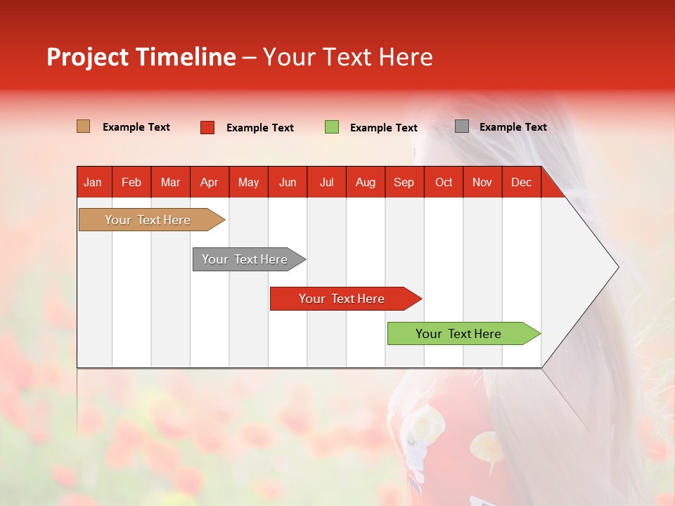 A Woman Standing In A Field Of Flowers PowerPoint Template