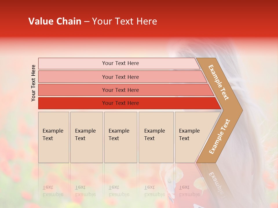 A Woman Standing In A Field Of Flowers PowerPoint Template