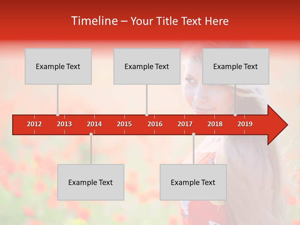 A Woman Standing In A Field Of Flowers PowerPoint Template