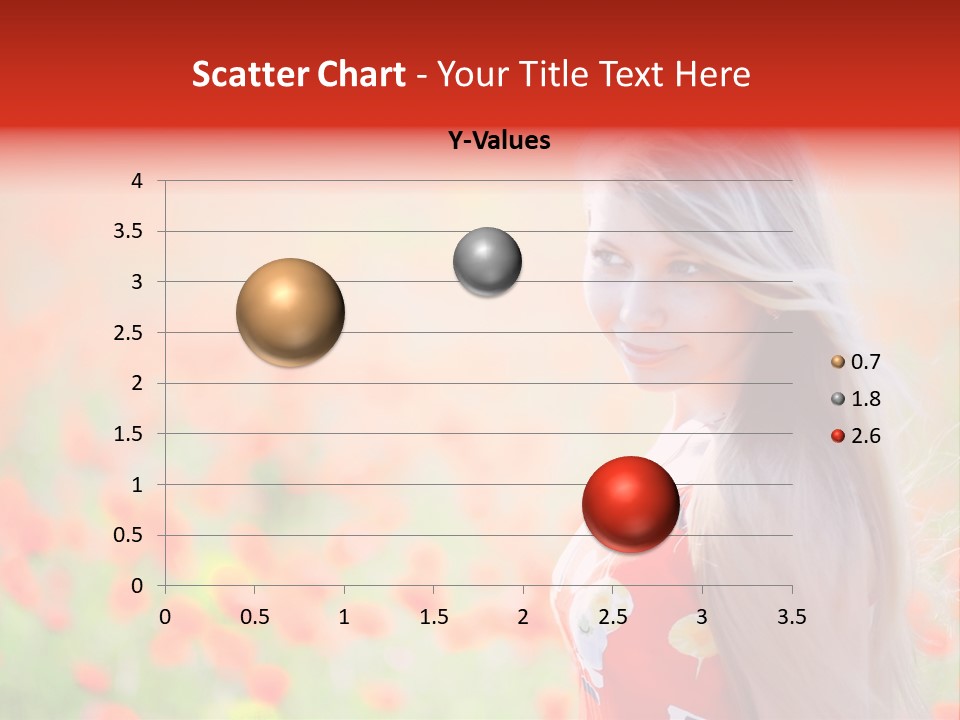 A Woman Standing In A Field Of Flowers PowerPoint Template