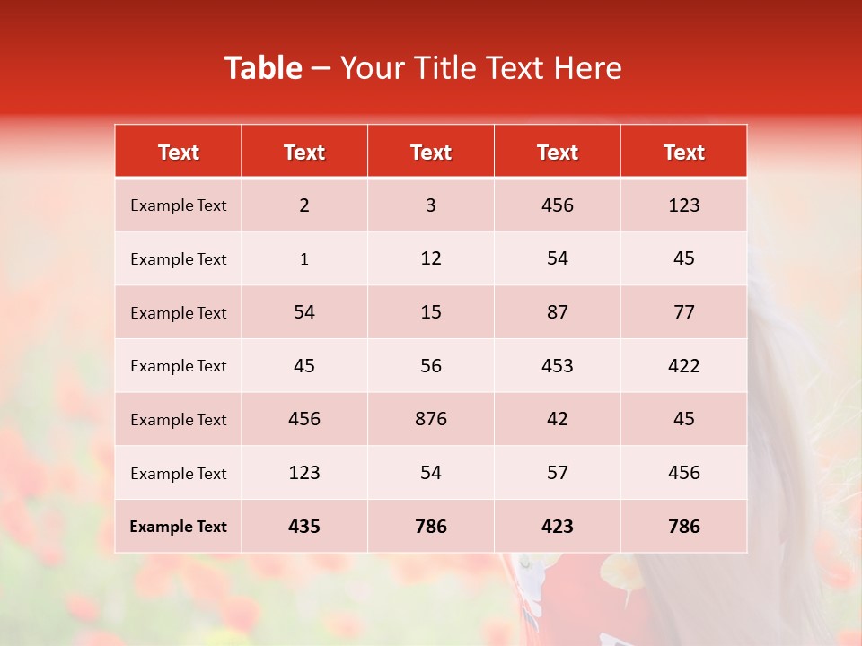 A Woman Standing In A Field Of Flowers PowerPoint Template