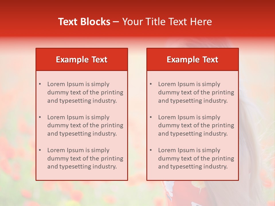 A Woman Standing In A Field Of Flowers PowerPoint Template