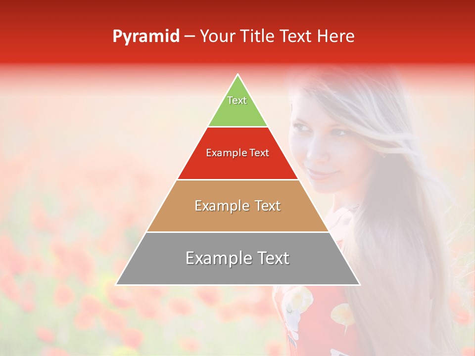 A Woman Standing In A Field Of Flowers PowerPoint Template