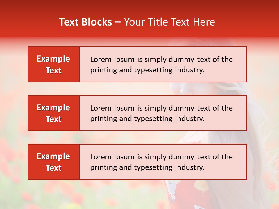 A Woman Standing In A Field Of Flowers PowerPoint Template