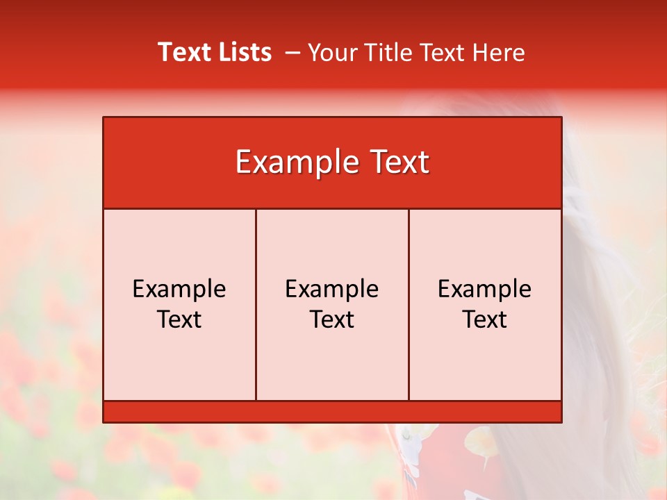 A Woman Standing In A Field Of Flowers PowerPoint Template