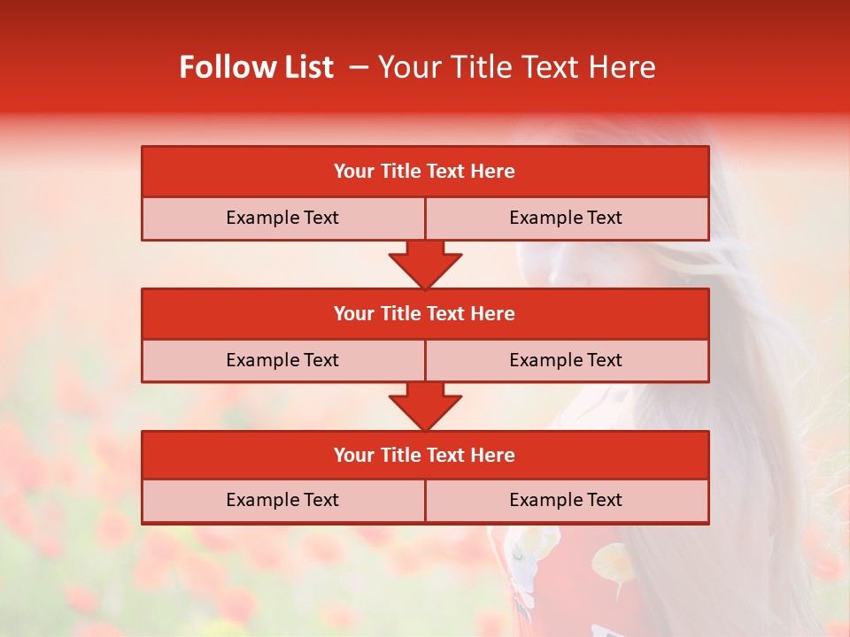 A Woman Standing In A Field Of Flowers PowerPoint Template