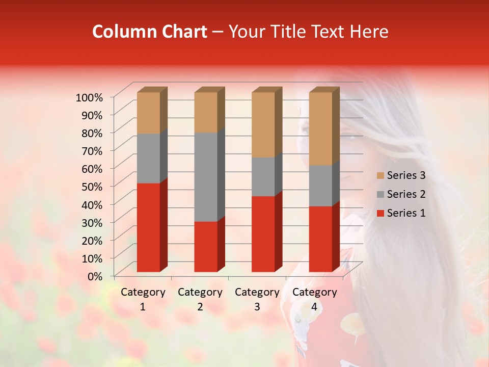 A Woman Standing In A Field Of Flowers PowerPoint Template