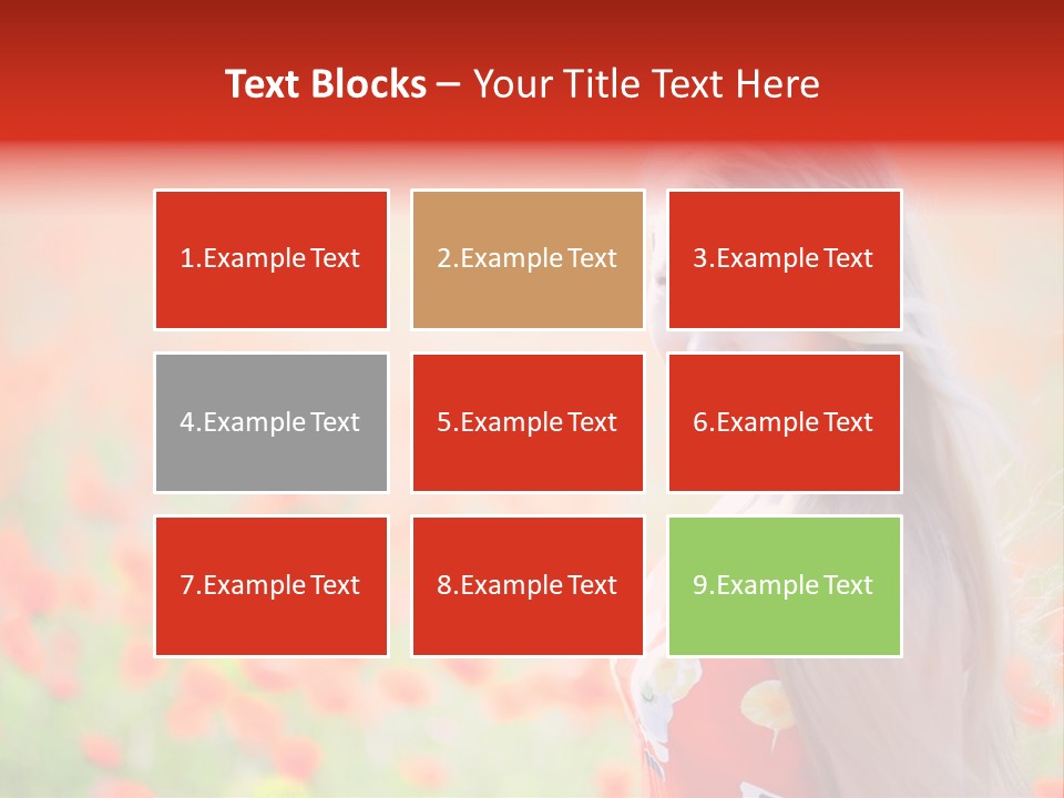 A Woman Standing In A Field Of Flowers PowerPoint Template