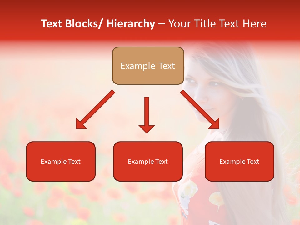 A Woman Standing In A Field Of Flowers PowerPoint Template