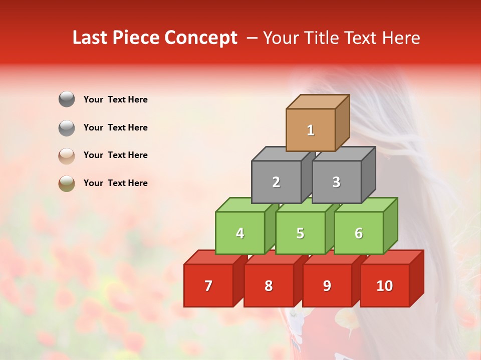 A Woman Standing In A Field Of Flowers PowerPoint Template