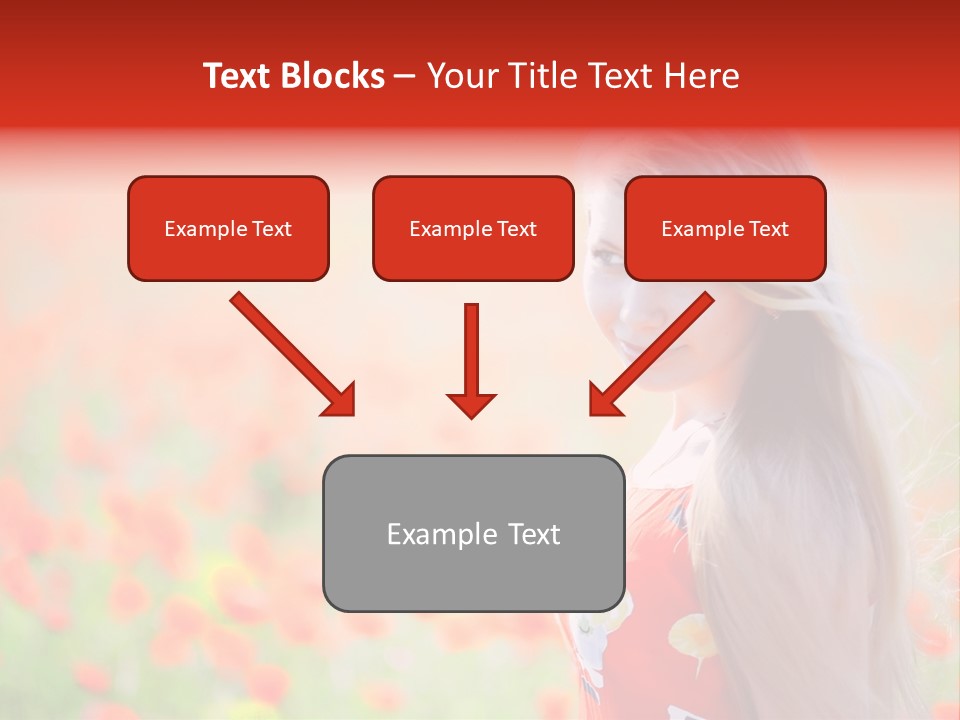 A Woman Standing In A Field Of Flowers PowerPoint Template
