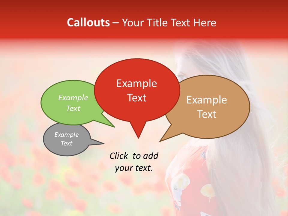 A Woman Standing In A Field Of Flowers PowerPoint Template