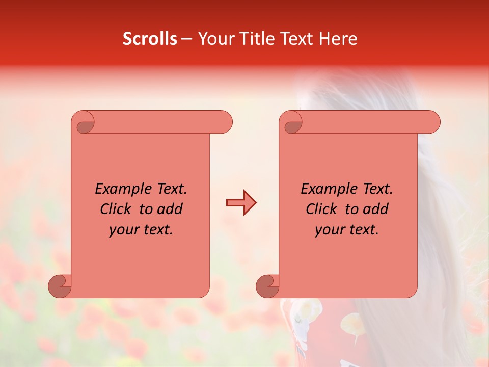 A Woman Standing In A Field Of Flowers PowerPoint Template