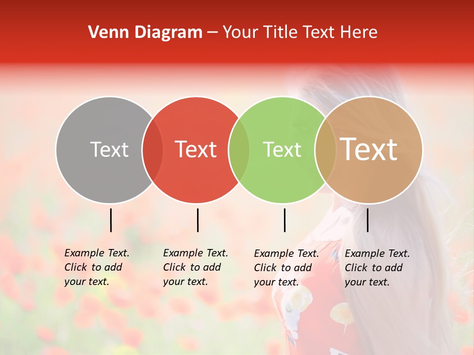 A Woman Standing In A Field Of Flowers PowerPoint Template