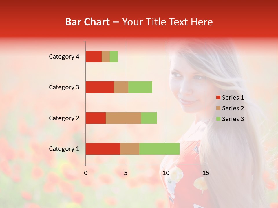 A Woman Standing In A Field Of Flowers PowerPoint Template