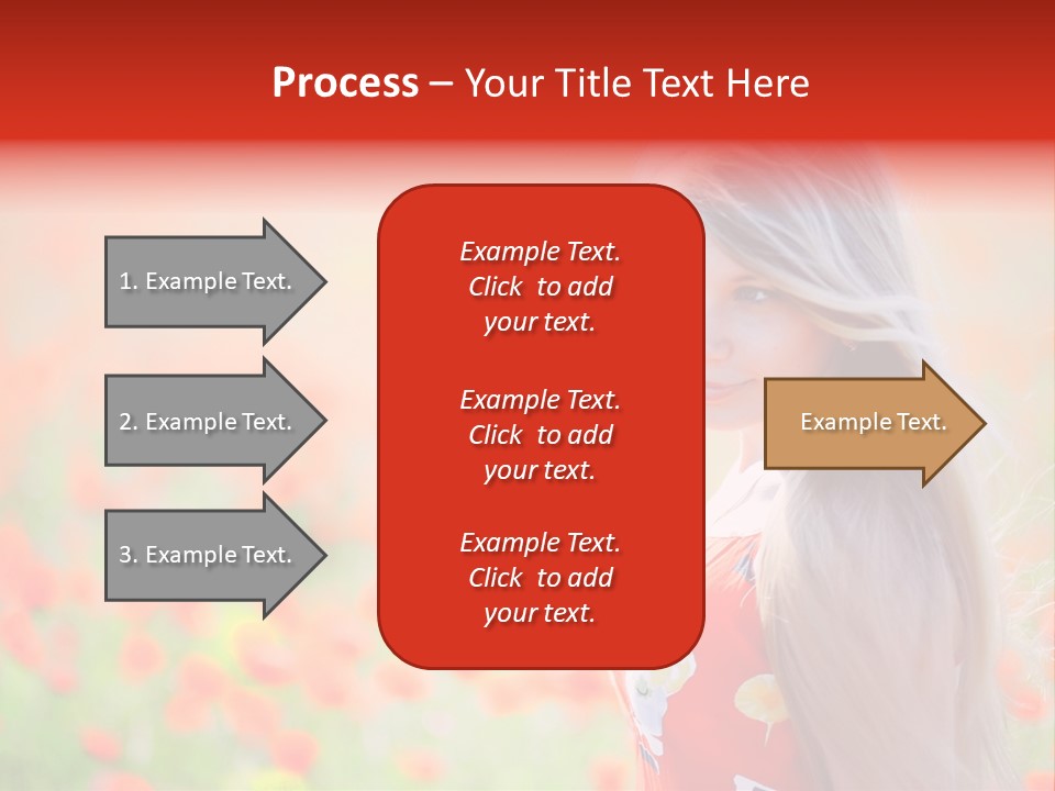 A Woman Standing In A Field Of Flowers PowerPoint Template