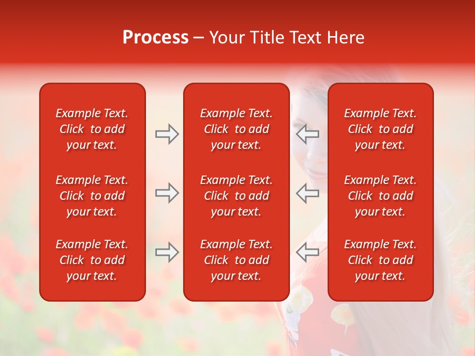 A Woman Standing In A Field Of Flowers PowerPoint Template