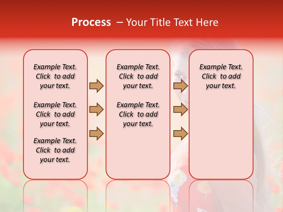 A Woman Standing In A Field Of Flowers PowerPoint Template