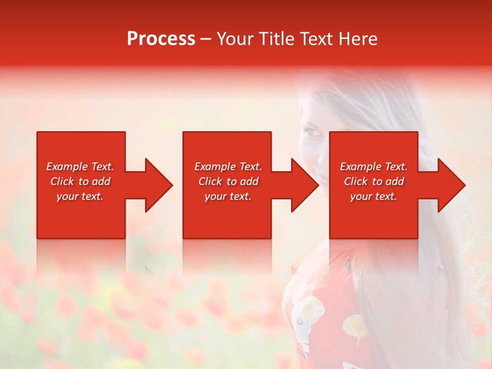 A Woman Standing In A Field Of Flowers PowerPoint Template
