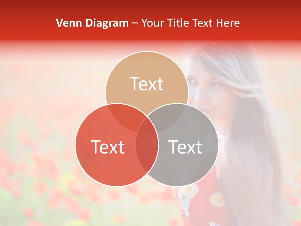 A Woman Standing In A Field Of Flowers PowerPoint Template