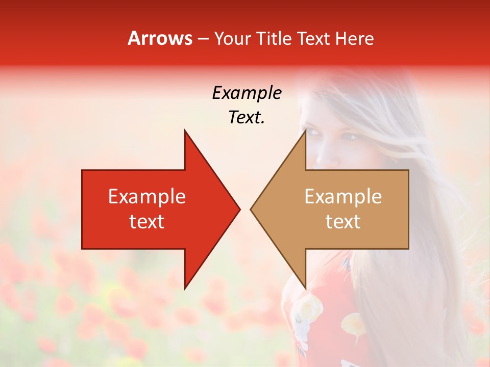 A Woman Standing In A Field Of Flowers PowerPoint Template