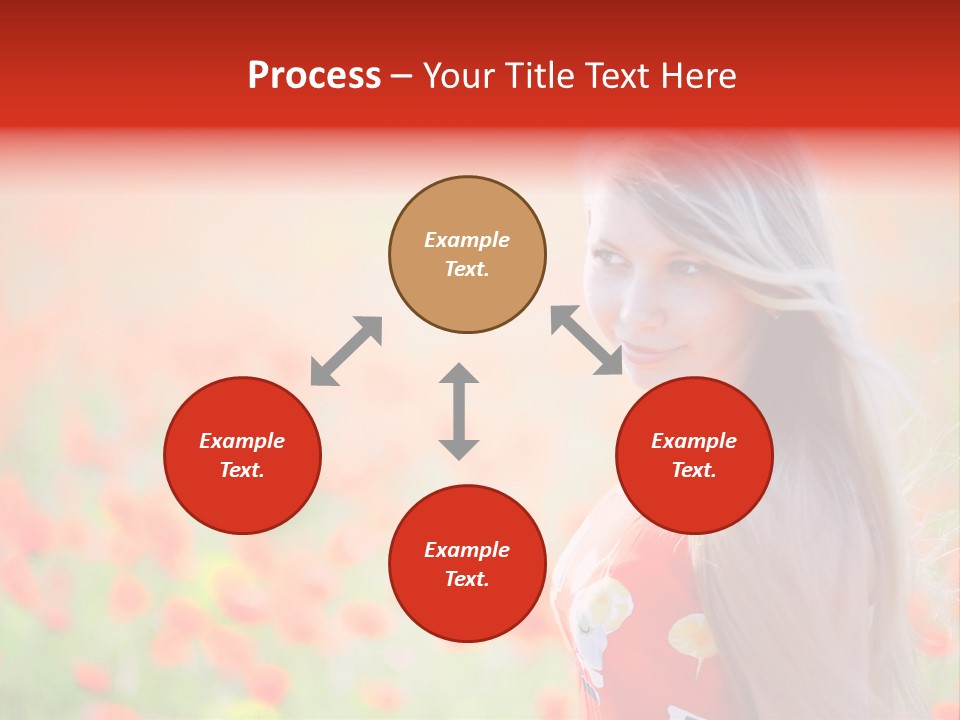 A Woman Standing In A Field Of Flowers PowerPoint Template