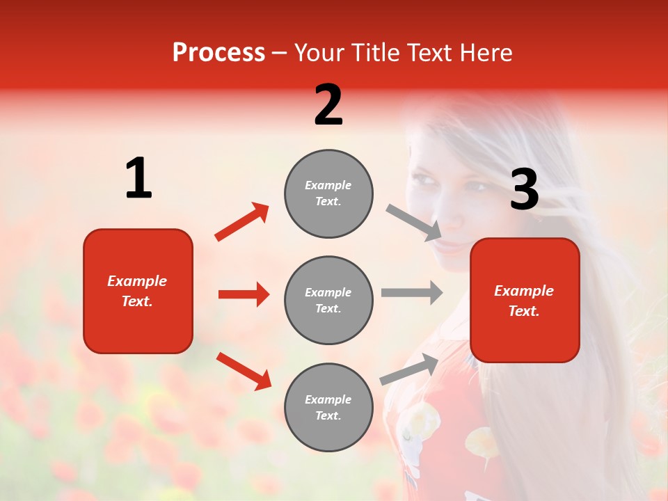 A Woman Standing In A Field Of Flowers PowerPoint Template