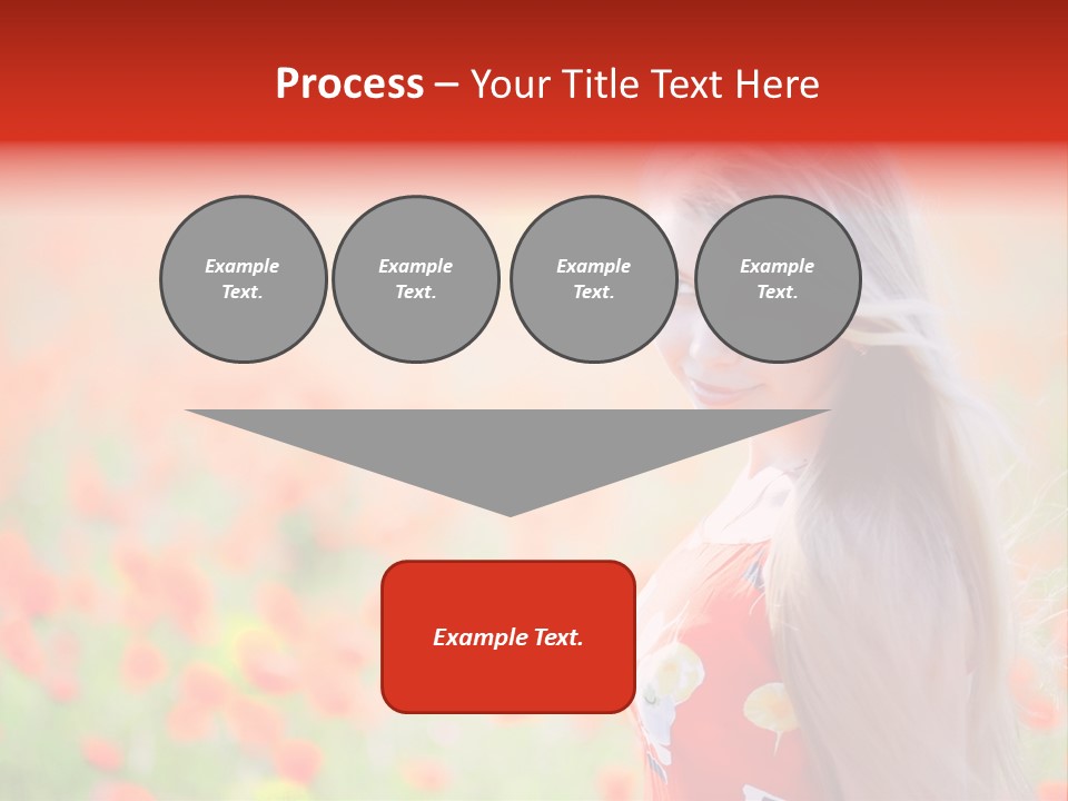 A Woman Standing In A Field Of Flowers PowerPoint Template